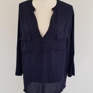 HM Mixed Media Top , long sleeve - XL